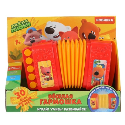 Весёлая гармошка Ми-ми-мишки 8 песен,мелодий.свет.кор.бат. Умка   HT681-R2