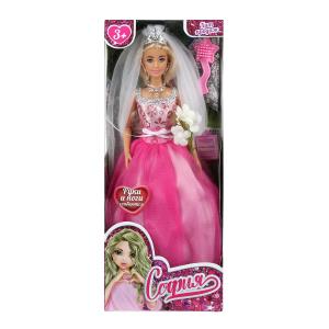 Кукла 29 см София, руки и ноги сгиб, невеста, акс, кор КАРАПУЗ  66001W-5-S-BB