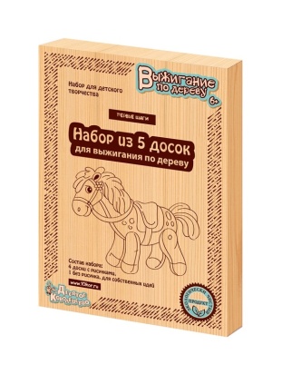 Доски для выжигания  5 шт "Первые шаги" 01734