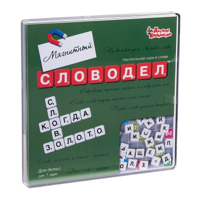 Игра настольная "Словодел Магнитный" (мини-фишки) 02733