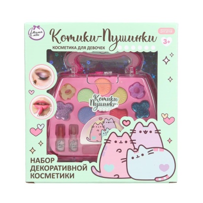 Косметика ДЛЯ ДЕВОЧЕК тени, помада, аппликатор, кисточка, заколки МИЛАЯ ЛЕДИ   123726-KK-ML