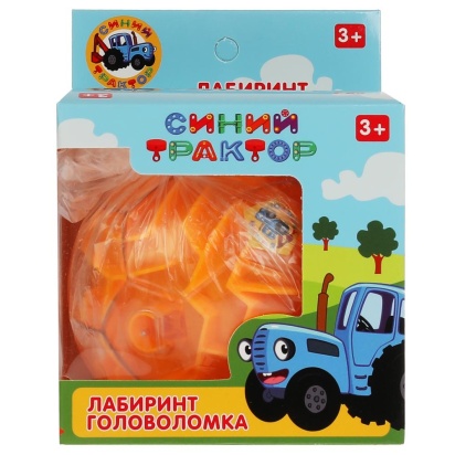 Логическая игра шар-лабиринт Синий ТРАКТОР , кор.10*10*10см ИГРАЕМ ВМЕСТЕ  B2004071-R1