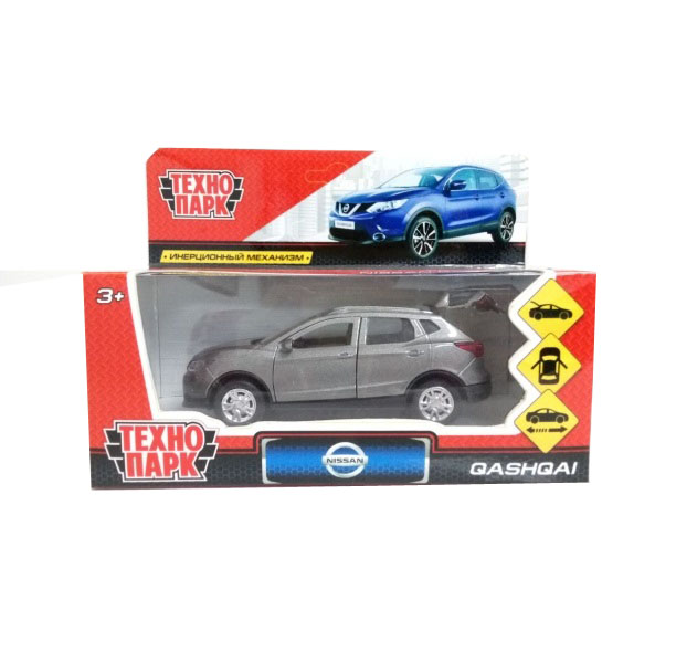 Технопарк. Машина метелл "NISSAN QASHQAI"серый QASHQAI-GY
