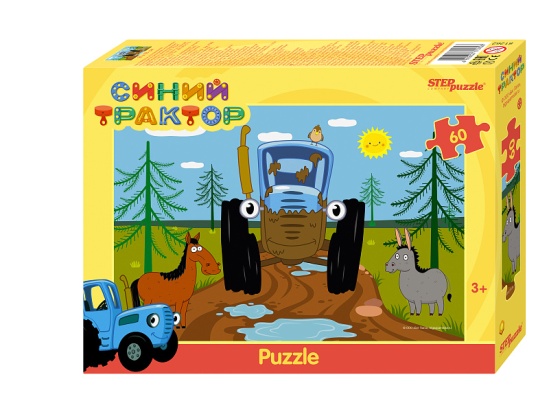 Пазлы 60 эл. +"Синий трактор" №81262