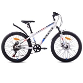 Велосипед 24" Rocket Aries 1.0 , цвет белый, размер 13"  24SD.R-ARS1.13WT.24 / 435067