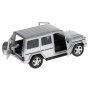 Технопарк. Машина металл "MERCEDES-BENZ G-CLASS" 12см, открыв. двери, инерц, СЕРЕБР. G-СLASS-SL