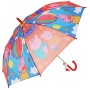Зонт детский СВИНКА ПЕППА r-45см, ткань, полуавтомат ИГРАЕМ ВМЕСТЕ UM45-PEPPA
