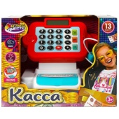 Касса свет-звук, калькулятор, кор.24*19,5*14,5см ИГРАЕМ ВМЕСТЕ,  2101U307-R