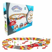 Гибкий трек "Гонки" 227 дет,  ворота, перекресток, дорожные знаки, 2 машинки, Т20855