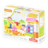 Конструктор "Макси" - "Мини-Домик" (21 элемент) (в коробке) 77677 Конструктор "Макси" - "Мини-Домик" (21 элемент) (в коробке) 77677