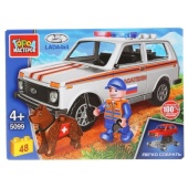 "Автоваз" конструктор "лада 4х4 спасатели", 48дет. в кор. ТМ "Город мастеров" 5099-CY "Автоваз" конструктор "лада 4х4 спасатели", 48дет. в кор. ТМ "Город мастеров" 5099-CY
