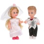 Набор из 2-х кукол "Карапуз" 12см, Машенька и Сашенька, жених и невеста, MARY002-GB-BB