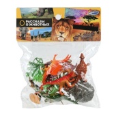 Игрушки пластизоль ДИНОЗАВРЫ 12 шт./пакет, хеддер ИГРАЕМ ВМЕСТЕ   B2381089-R