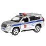 Машина металл свет-звук "TOYOTA PRADO ПОЛИЦИЯ"12см, откр. двери,инерц. в кор. PRADO-P-SL