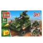 Конструктор ТАНК 3в1, 58 дет. Город мастеров 7241-LB