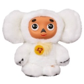 МЯГКАЯ ИГРУШКА "МУЛЬТИ-ПУЛЬТИ" ЧЕБУРАШКА БЕЛЫЙ МЕХ, ПЛАСТ. МОРДОЧКА, 17СМ,V85058/17ES22