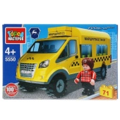 Конструктор "Город мастеров" газель маршутное такси, 71дет. 5550-KK Конструктор "Город мастеров" газель маршутное такси, 71дет. 5550-KK