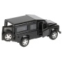 Машина металл LAND ROVER DEFENDER 12см, открыв. двери, инерц, черный, в кор. Технопарк, DEFENDER-BK