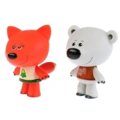 Игрушки пластизоль для купания "Играем вместе" Мимимишки (Лисичка и Тучка), LX-M306
