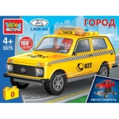 LADA конструктор LADA 4x4 ТАКСИ, 52 дет. (легко собрать) Город мастеров 5575-CY