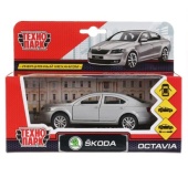 Машина металл "SKODA OCTAVIA" 12см, открыв. двери, инерц, СЕРЕБРИСТЫЙ OCTAVIA-SL
