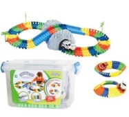 Гибкий трек "Большое пут-е" 102 дет,пещера,  машинка, пласт короб, Т59312