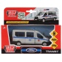 Машина металл FORD Transit полиция 12см, открыв. двери, инерц. Технопарк, SB-18-18-P-WB