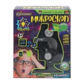 Игрушка опыты микроскоп, кор.  24*18,5*9см IQ Эксперимент  1501Z350-R