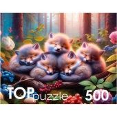 Пазл 500 Спящие лисята Ф500-3466 Пазл 500 Спящие лисята Ф500-3466