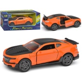 Чёрно-оранжевая инерционная машинка die-cast,1:32, открывающиеся двери   FT1101-63 / 467810