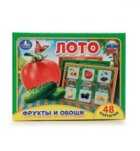 ЛОТО  БУМАЖНОЕ "УМКА" ФРУКТЫ И ОВОЩИ 216669