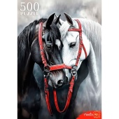 Пазл 500 Влюбленные лошади  Ф500-8718 / 936-665