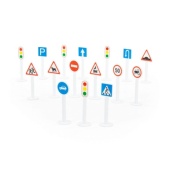 Набор дорожных знаков №1 (16 элементов) (в пакете) 64196