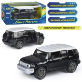 Чёрная инерционная машинка Внедорожник die-cast,1:32, открывающиеся двери   FT1101-23 / 461613