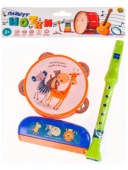 Набор музыкальных инструментов -15 "Веселый оркестр" (3 инструмента,в пакете) (Арт. И-4122)