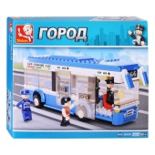 Конструктор "Автобус", 235 дет., 28,5*21*5,5 см,  М38-В0330/958334
