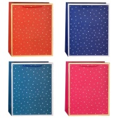 Пакет подарочный бумажный "Зведная ночь" вертикальный, размер 26x32x10 см 9041229 / 452523