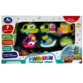 Музыкальная карусель на кроватку машинки Умка 1608K1036-R1