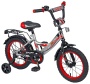 Велосипед 2-х кол. 16 SPORT (серебристо/черно/красный)Z16210                   