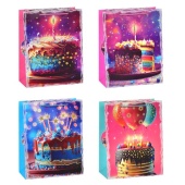 Пакет подарочный 26*32*10 "Праздничный торт"   00-3695 / 433197