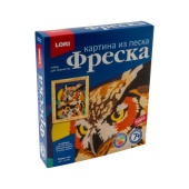 Фреска. Картина из песка "Мудрая сова" Кп-066