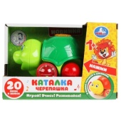 Инерционная музыкальная каталка со светом черепашка A060-H11009-R1