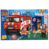 UAZ конструктор уаз-452: пожар в туалете, 85 дет. Город мастеров SB-3585