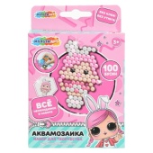 Аквамозаика куколки-модницы 100 бусин МУЛЬТИ АРТ   AB-100MALO (48)