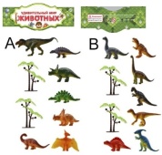 Набор динозавров в пакете 17*12*7  LT04-7A / T489-D7105