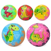 Мяч футбольный "Динозаврики" PU, размер 5, 100 г   00-1860 / 402366