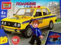 LADA конструктор lada-2106 ПОЛИЦИЯ, 47 дет. Город мастеров 3280-KK