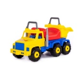 "Супергигант-2", автомобиль-каталка (жёлто-красный) 24590