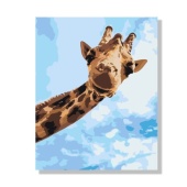 Картина по номерам на холсте 50х40 "Весёлый жираф" КН5040664