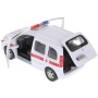 Машина металл RENAULT KANGOO СКОРАЯ, длина 12см, открыв. двери, инерц. в кор. Технопарк KANGOO-AMB